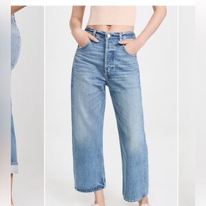 Citizens Of Humanity Blue Flare Wide Leg Jeans